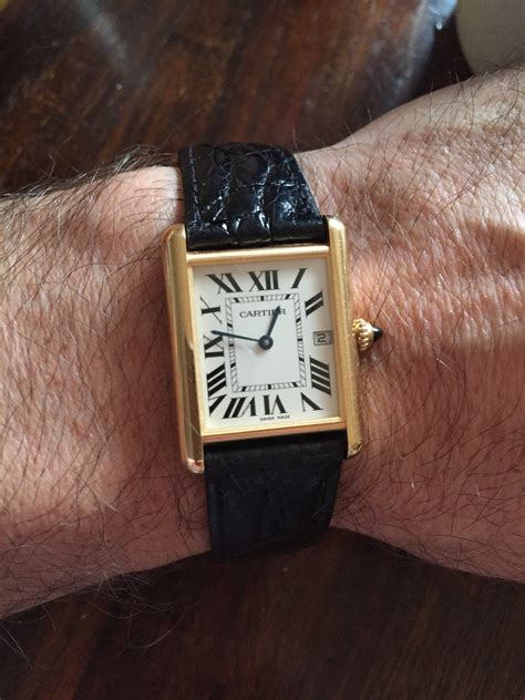 vintage cartier tank watches|vintage cartier tank men's.